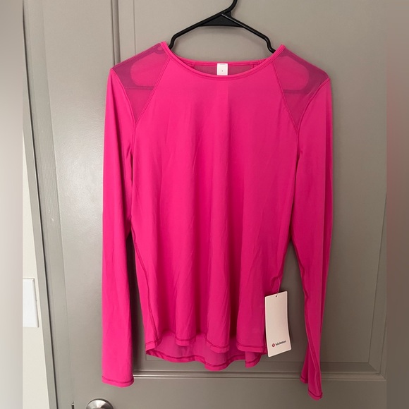 Lululemon Sculpt long sleeve in sonic pink💕 size 8 NWT - Picture 6 of 7